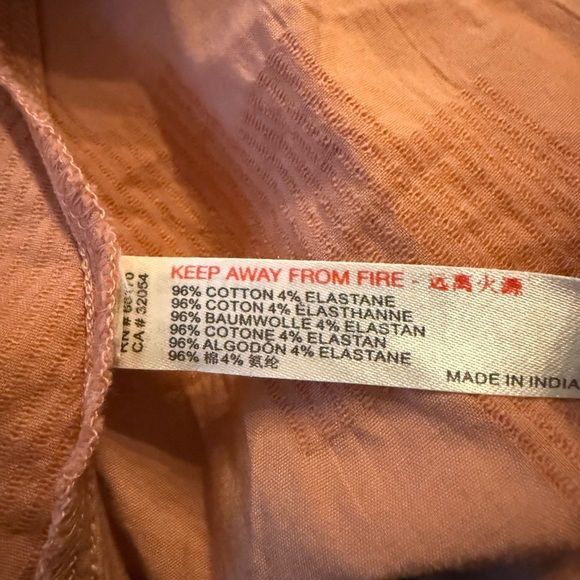 Free People Terracotta/ Smoky Maxi Dress with Exposed Midriff, Waist Bow - Picture 10 of 14